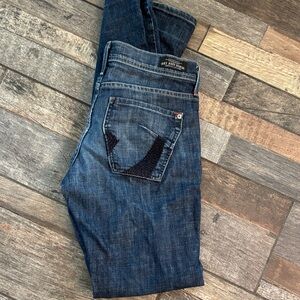 James Cured Dark Blue Denim with Distinctive Pocket